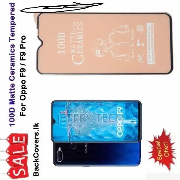 Oppo F 9 / F 9 Pro / F9 / F9 Pro Matte Ceramics Tempered Gla