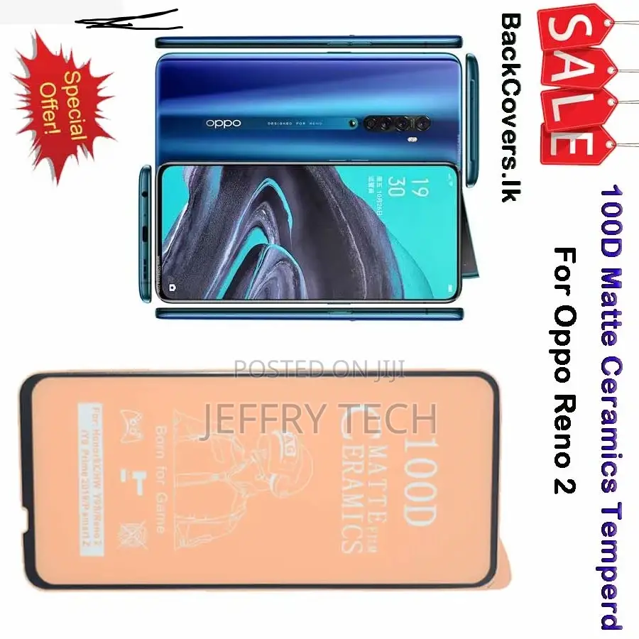 Oppo Reno 2 Matte Ceramics Tempered Glass / Screen Protector