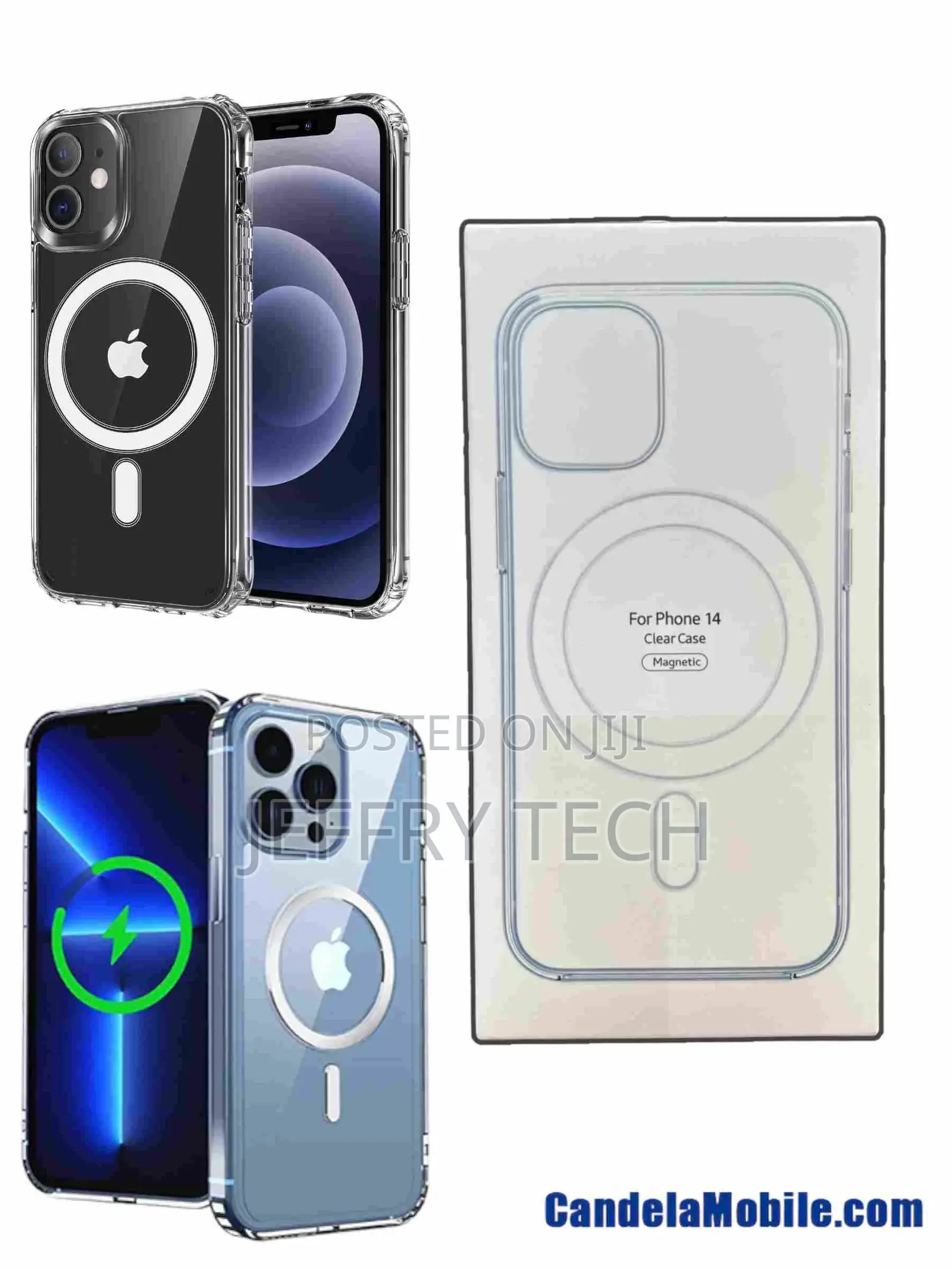 iPhone 14 Magnetic Clear Case / Back Cover / Phone Cover