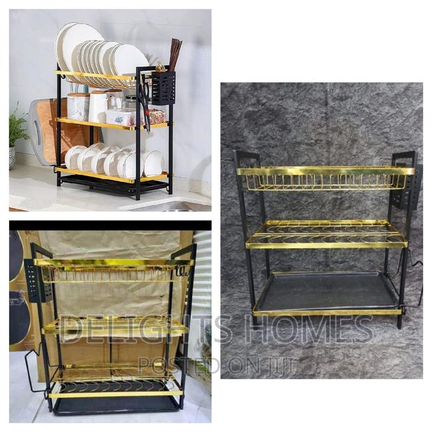 3 Tier Golden Dishrack - thumbnail 2