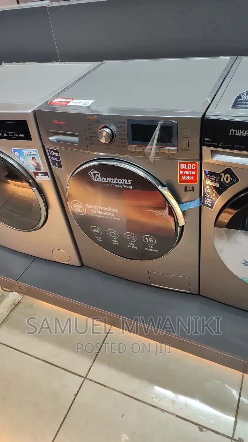 Ramtons Front Load Fully Automatic 10kg Washer 7kg Dryer