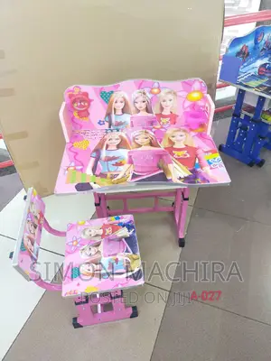 Pink Kids Study Desk Table