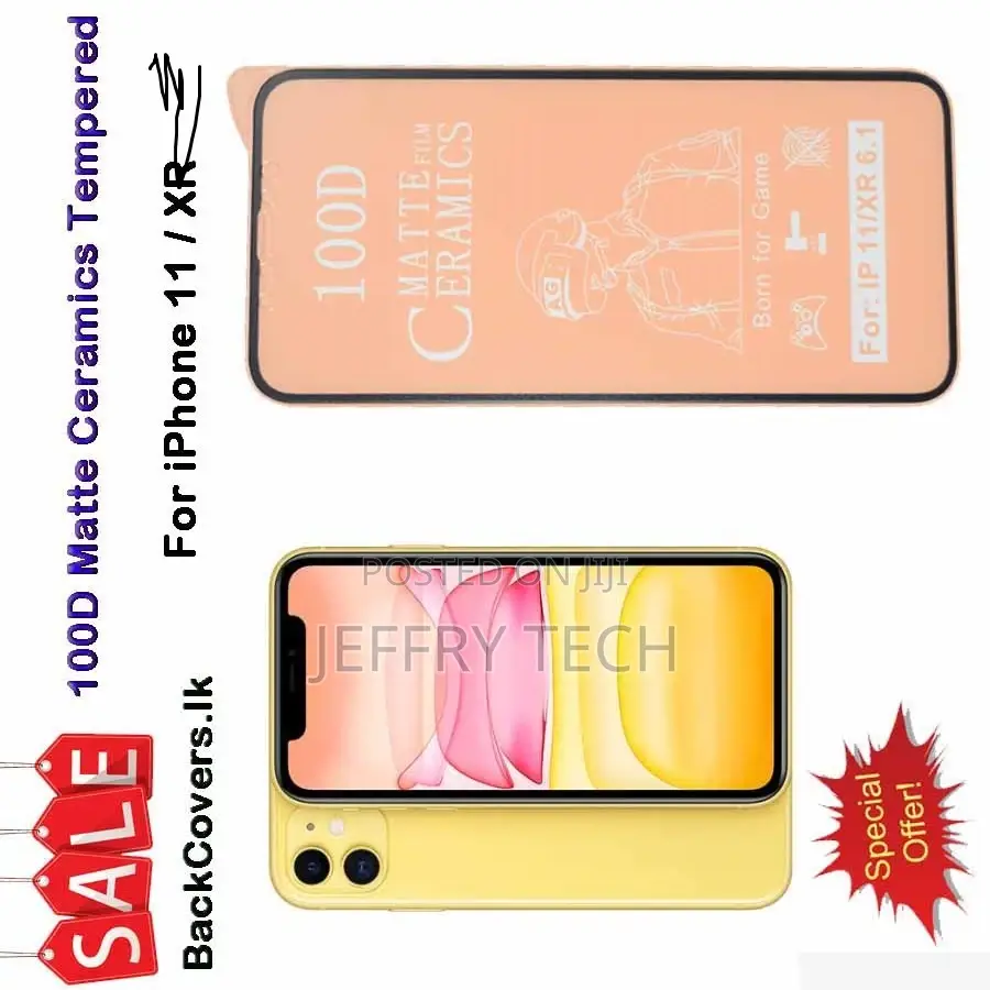 iPhone 11 / XR Matte Ceramics Tempered Glass / Screen Protec