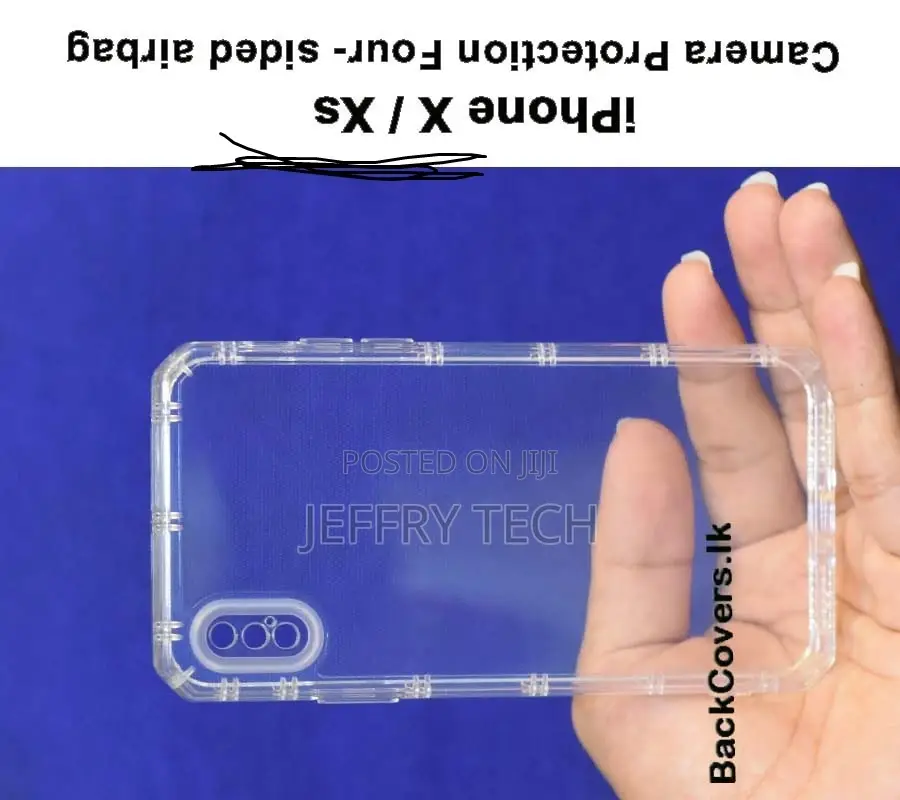 iPhone X / XS High Quality Transparent Back Cover / Phone Ca