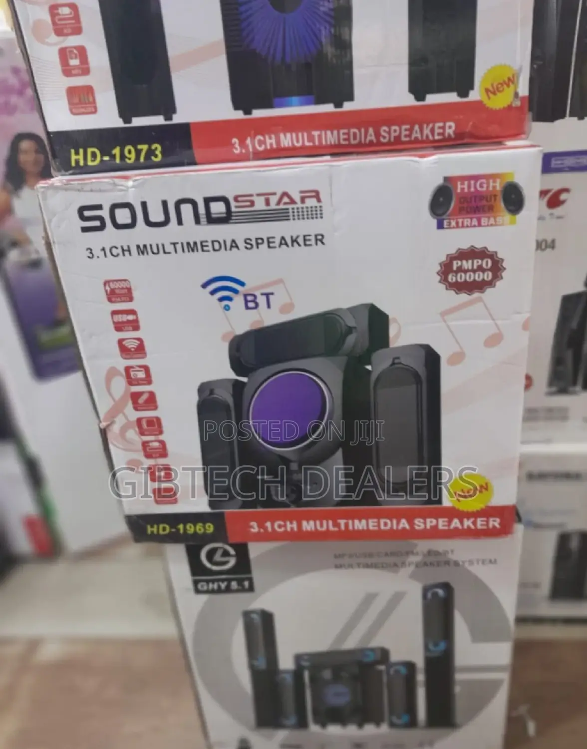 Quality Sound Star Woofer Hd-1969 3.1ch Multimedia Speakers