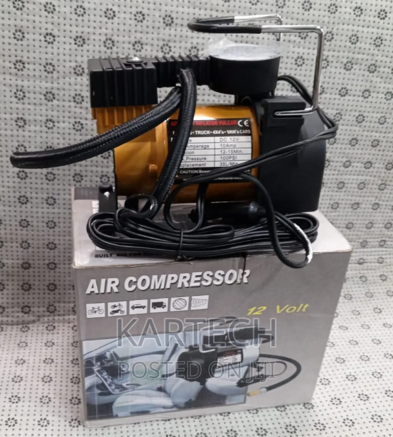 Single Air Compressor 12 Volts