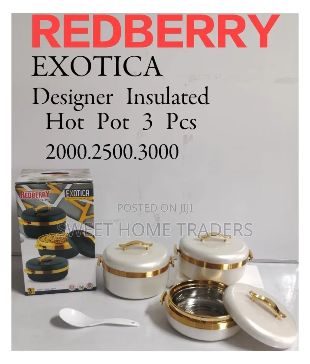 3 PCS Exotica Hotpot Red Berry