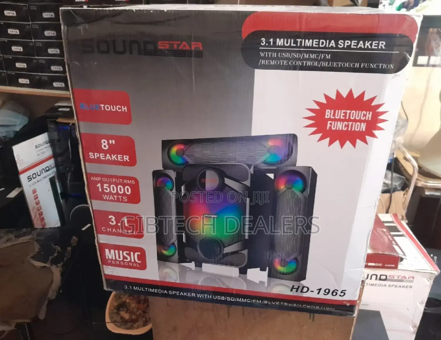 Quality Sound Star Woofer Hd-1965 3.1ch Multimedia Speakers