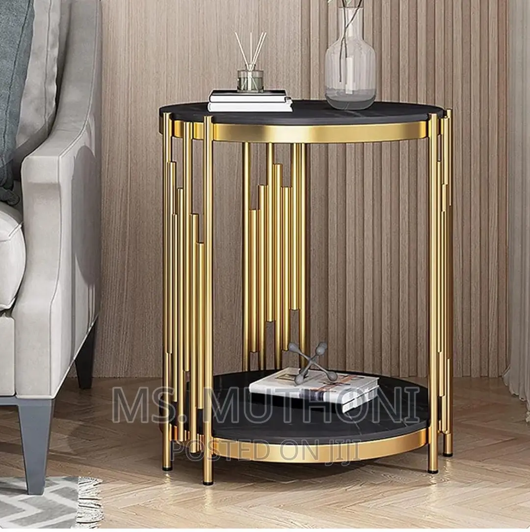 *3 in 1 Double Layer Glass Side Stool Set