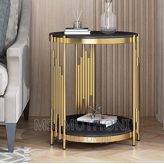 *3 in 1 Double Layer Glass Side Stool Set - thumbnail 2