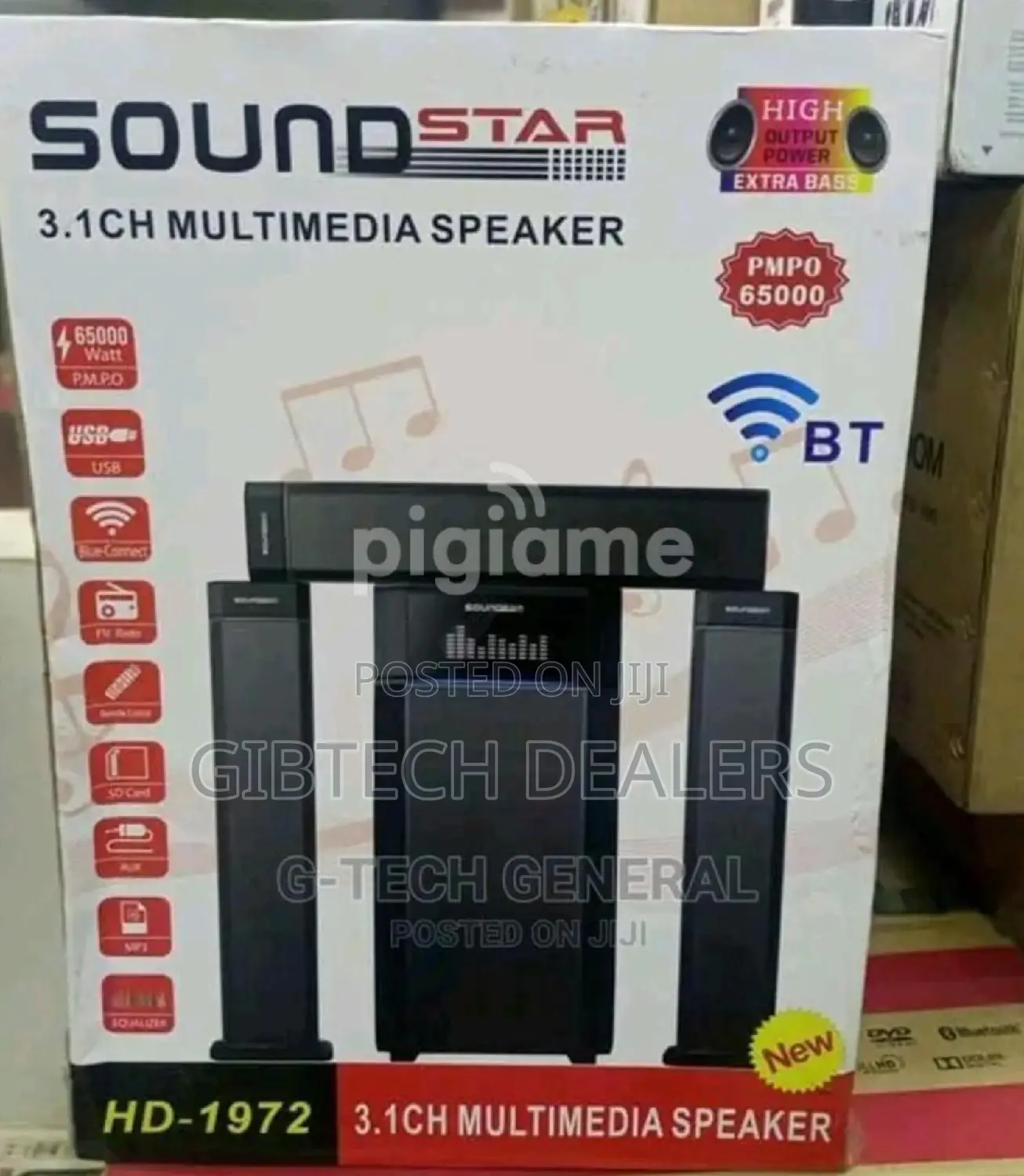 Sound Star Hd-1972 Woofer 3.1ch Multimedia Speaker
