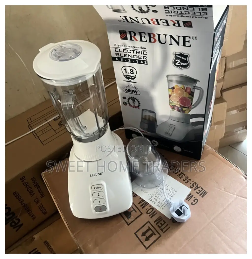 Rebune Unbreakable 2 in 1 Electric Blender , 2in 1