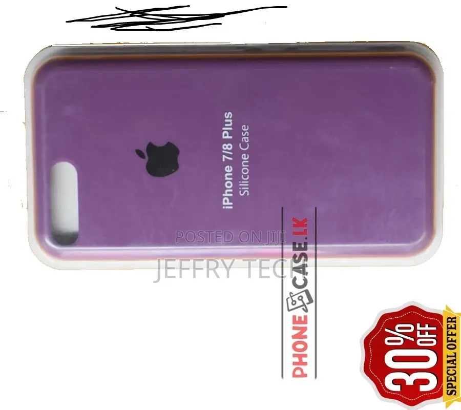 iPhone 7+ / 7 Plus / 8+ / 8 Plus Silicon Phone Plum Back C