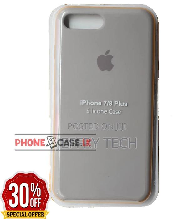 iPhone 7+ / 7 Plus / 8+ / 8 Plus Silicon Phone Case / Ash