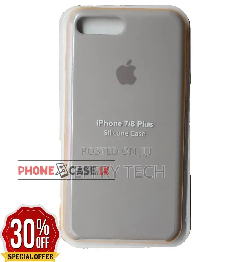 iPhone 7+ / 7 Plus / 8+ / 8 Plus Silicon Phone Case / Ash