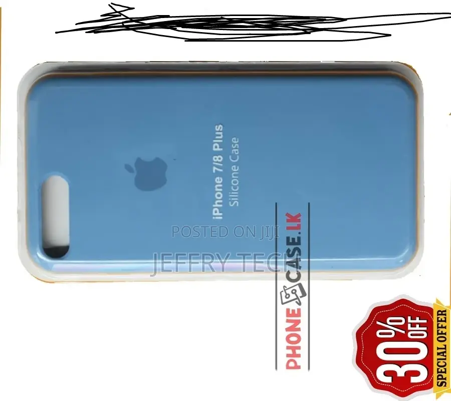 iPhone7+ / 7 Plus / 8+ / 8 Plus Silicon Phone Case / Blue
