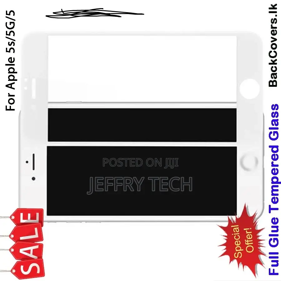 iPhone 5G / 5s Tempered Glass / Screen Protector – White