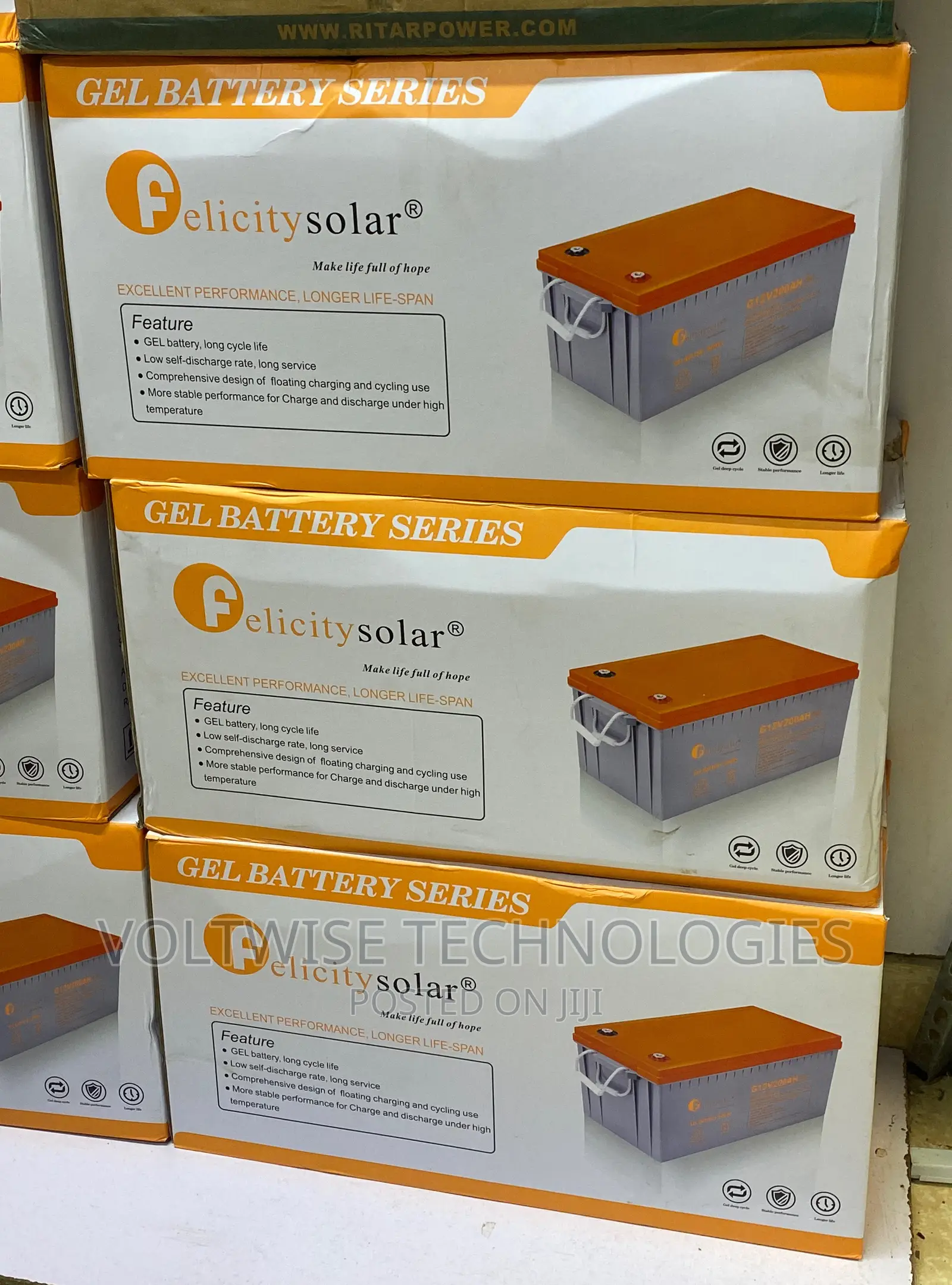 Solar Battery 12v 200ah Felicity Gel Battery