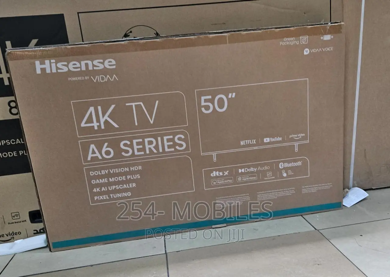 Hisense 50′′ 50a6k (New 2023) Uhd Smart Frameless Tv