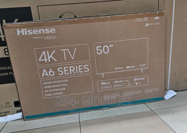 Hisense 50′′ 50a6k (New 2023) Uhd Smart Frameless Tv