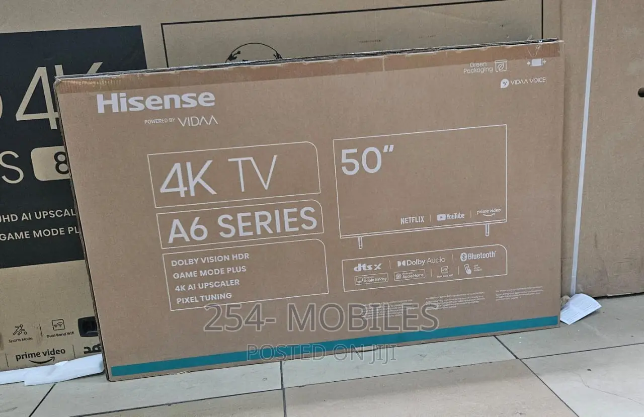 Hisense 50′′ 50a6k (New 2023) Uhd Smart Frameless Tv