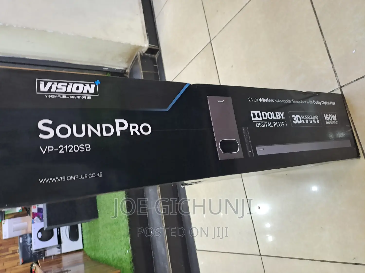 Vision Sound Bar 160W, 2.1CH, Bluetooth, Dolby Audio