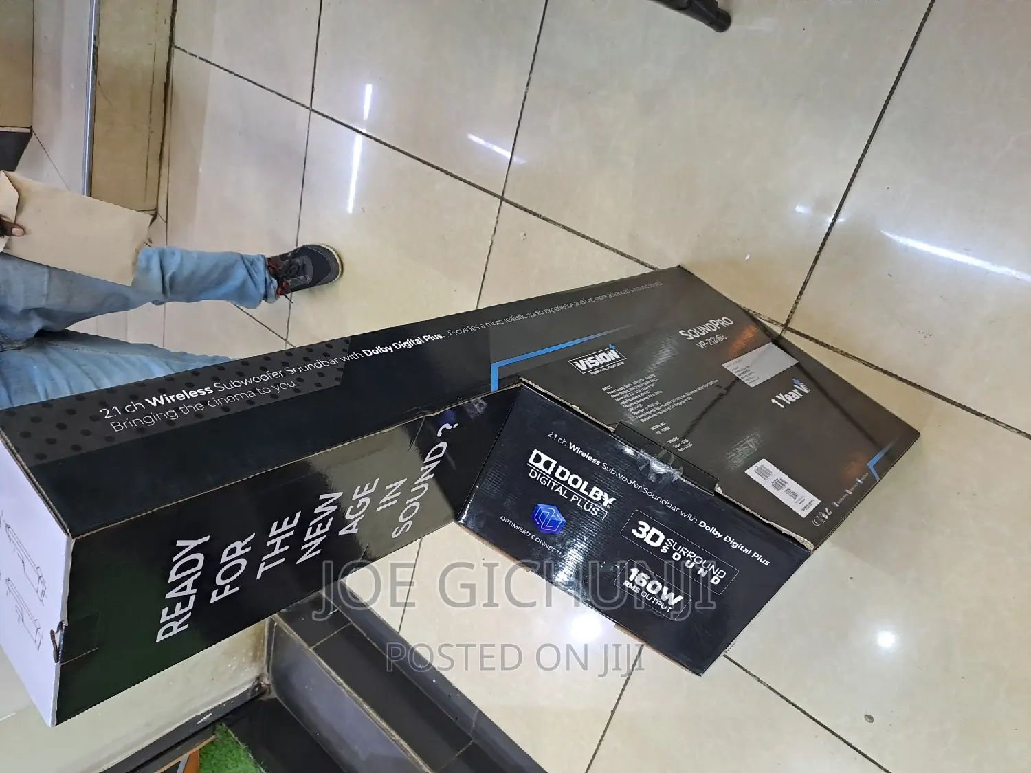 Vision Sound Bar 160W, 2.1CH, Bluetooth, Dolby Audio