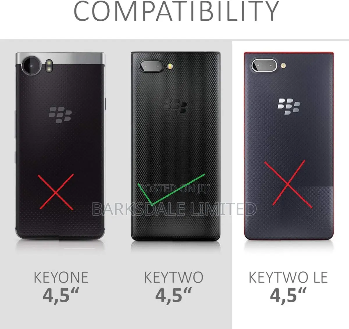 Blackberry Keytwo Key2 Clear Case Phone Cover Transparent