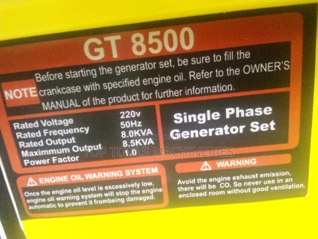 Rhino 8kva Gasoline Generator