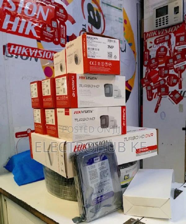 . 8pcs 2MP Cameras HIKVISION DVR 8 Channel Kit Original