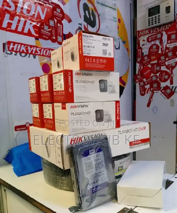. 8pcs 2MP Cameras HIKVISION DVR 8 Channel Kit Original
