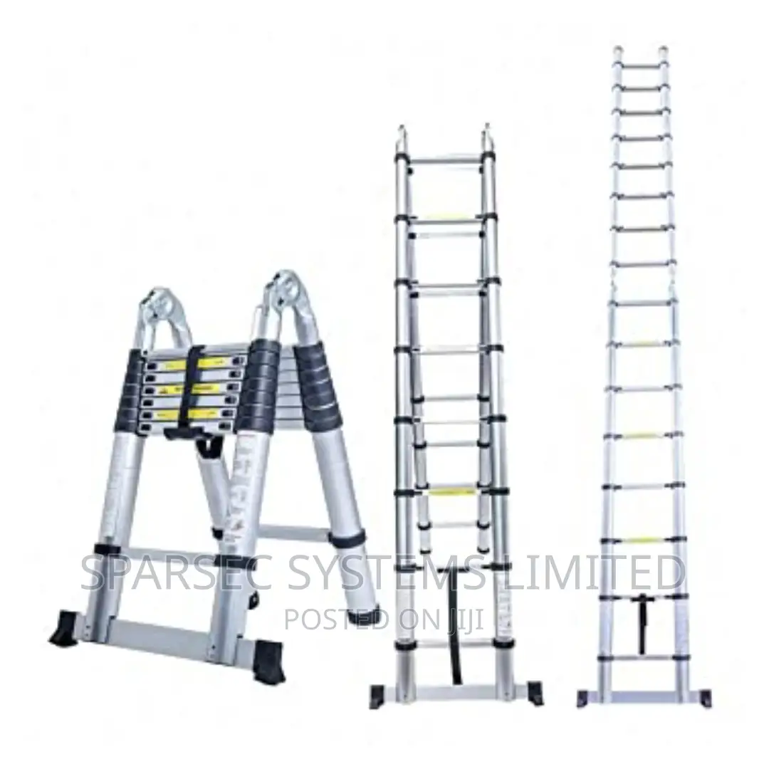3.8 Meters Double Telescopic Ladder (1.9m by 1.9m Foldable).
