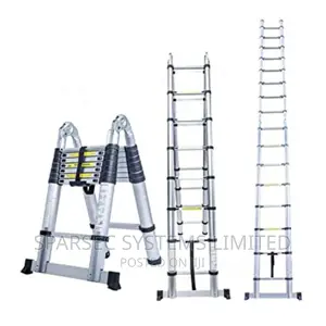 3.8 Meters Double Telescopic Ladder (1.9m by 1.9m Foldable).