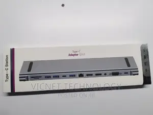 USB C 12 in 1 Dock Station Hdmi,Vga,Audio, Lan,Pd,Usb 3.0etc