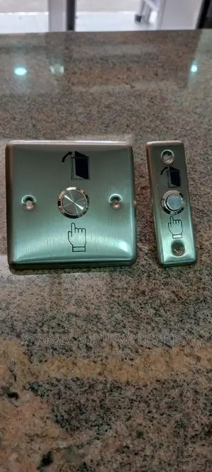 Exit Button Stainless Steel