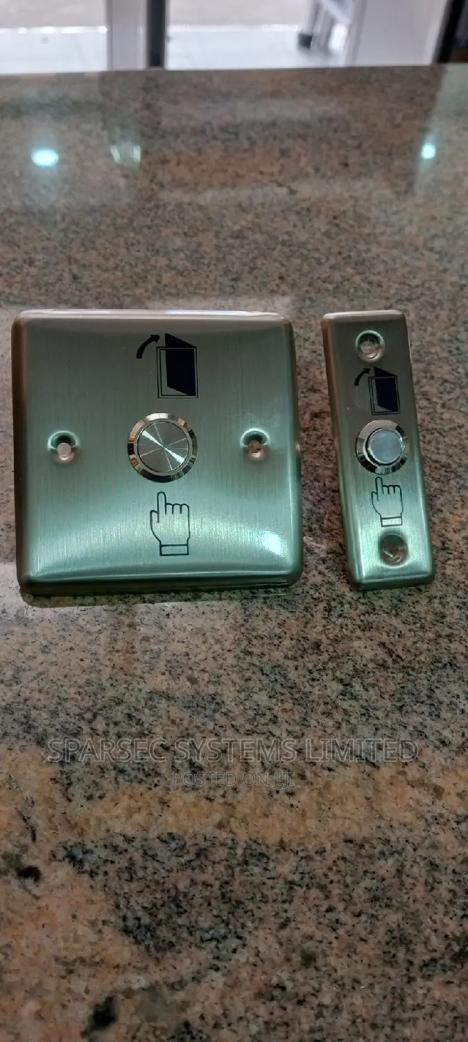 Exit Button Stainless Steel