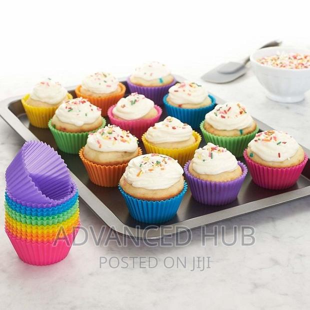 12pcs Silicone Cup Cake - thumbnail 2