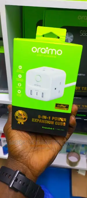Oraimo Powerhub 2 1.5M 6-in-1 Power Cube