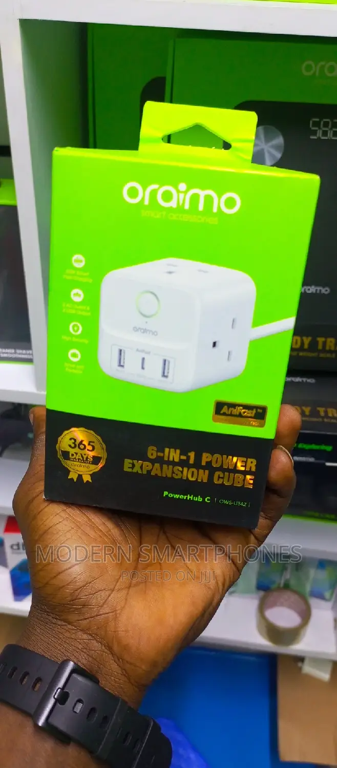 Oraimo Powerhub 2 1.5M 6-in-1 Power Cube