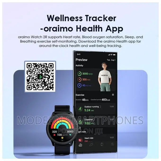 Oraimo Watch 2R 1.39" TFT IP68 Smart Watch