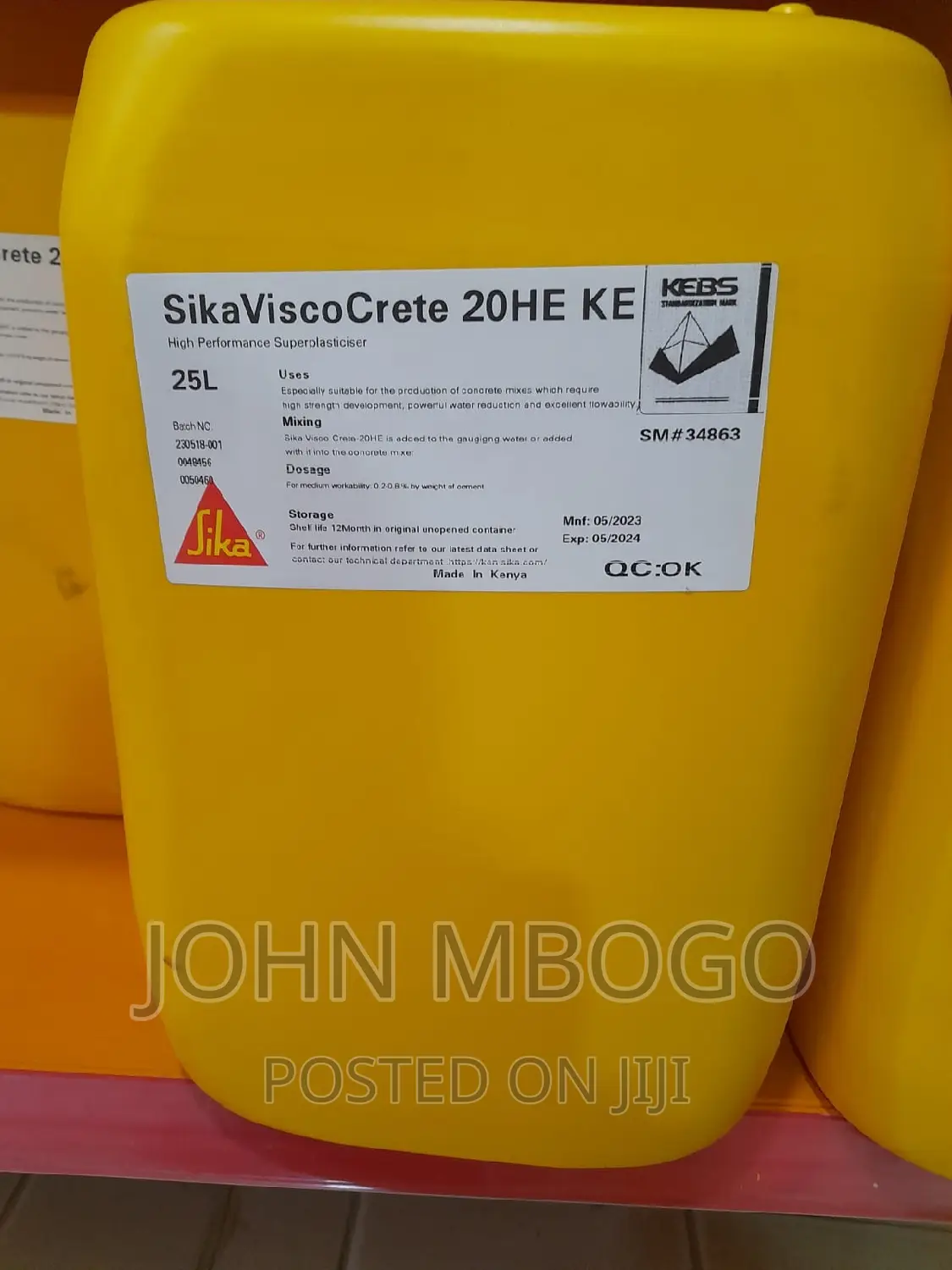 Sika Viscocrete 20HE. .