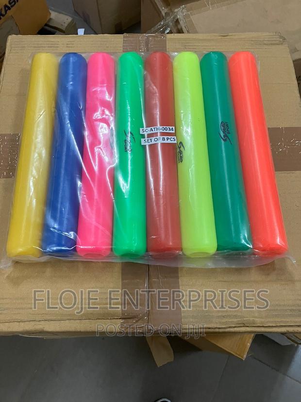 Relay Batons (8 Assorted Colors in a Set)