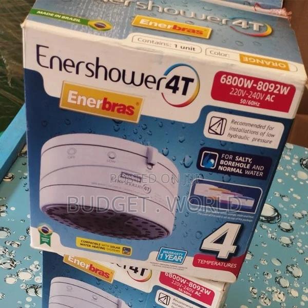 Enershower 4 Temp , 4T Instant Shower Head for Salty Water
