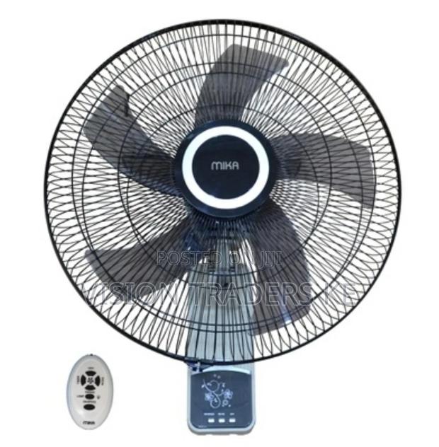 Mika 18 Inches Wall Fan With Remote Control 5 Blades