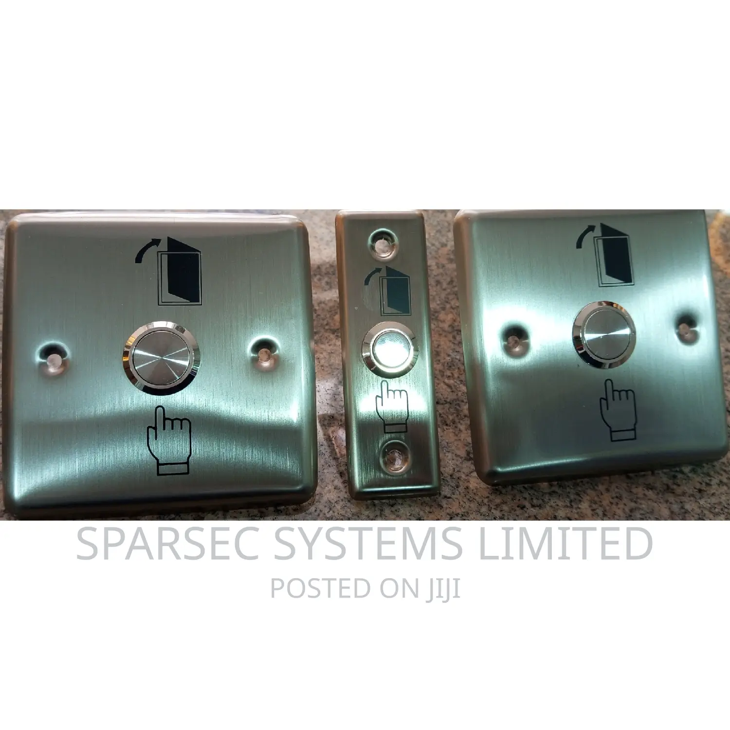 Exit Button Stainless Steel