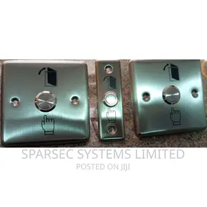 Exit Button Stainless Steel