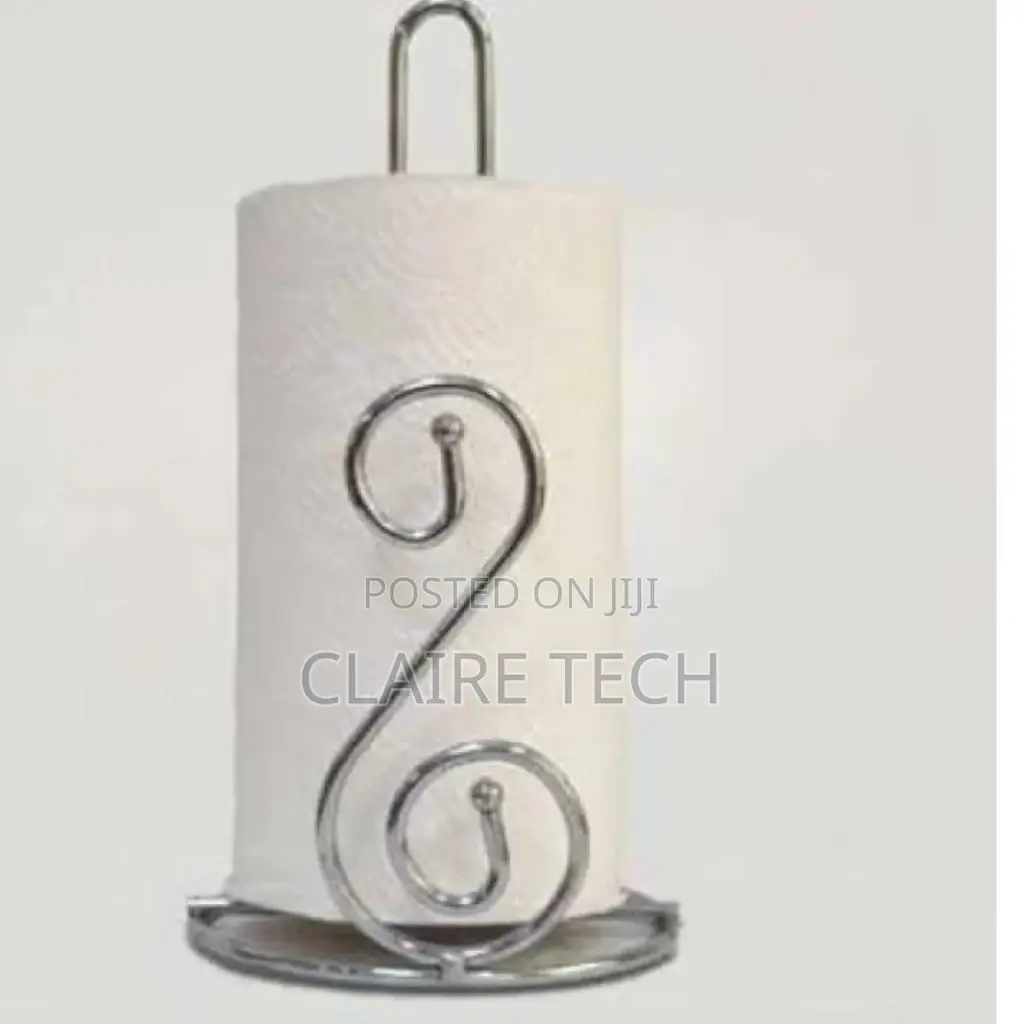 Silver Kitchen Roll Holder