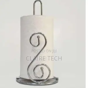 Silver Kitchen Roll Holder