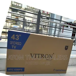 Smart Android Frameless Tv 43 Inches Vitron Tv 