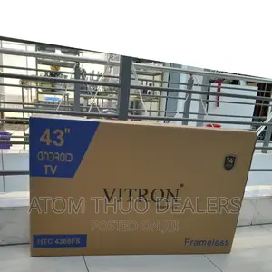 Vitron 43 Inches Smart Android Frameless Tv Television.